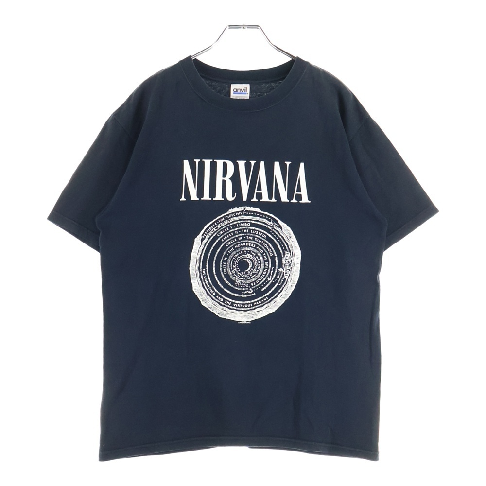 VINTAGE ヴィンテージ 00s NIRVANA Vestibule Tee ニルヴァーナ 両面プリント 半袖Tシャツ カットソー ブラック拍卖