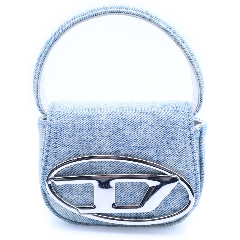 DIESEL ディーゼル Logo Denim Bag JP-1DR XS SHOULDER ロゴ デニム ハンドバッグ ショルダーバッグ ブルー拍卖