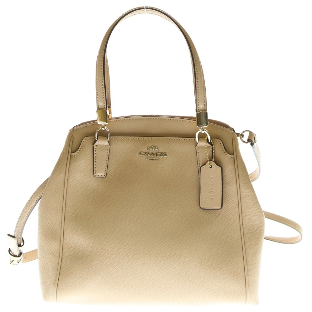 COACH コーチ ロゴ2WAYショルダーバッグ F34663 ベージュ拍卖