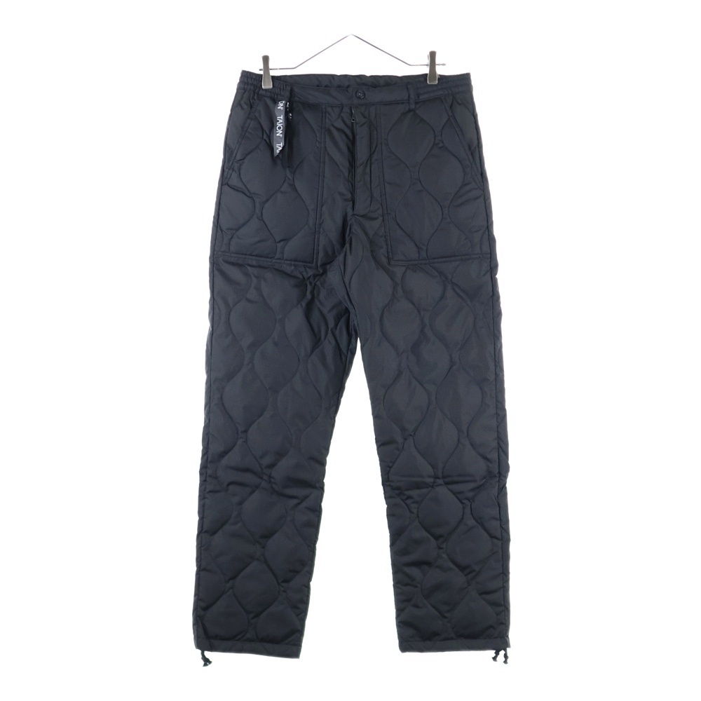 TAION タイオン ミリタリー ナロー キルティング ダウンパンツ ブラック拍卖