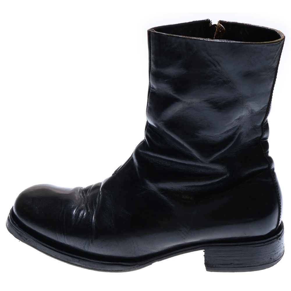 Maison Margiela 0 メゾンマルジェラ 0 10 ARTHISANAL アーティザナル サイドジップ スクエアトゥ ブーツ ブラック拍卖