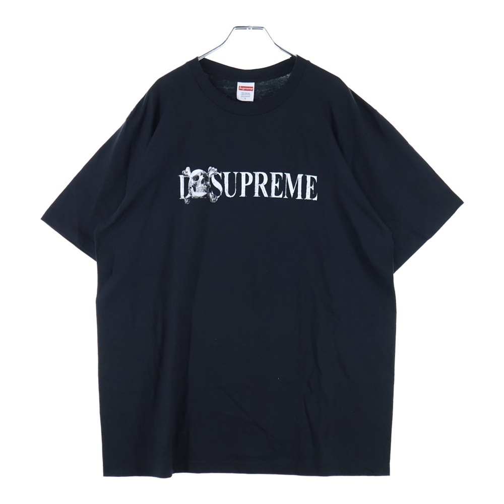 SUPREME シュプリーム 25AW Skull Tee スカル 半袖Tシャツ ブラック拍卖