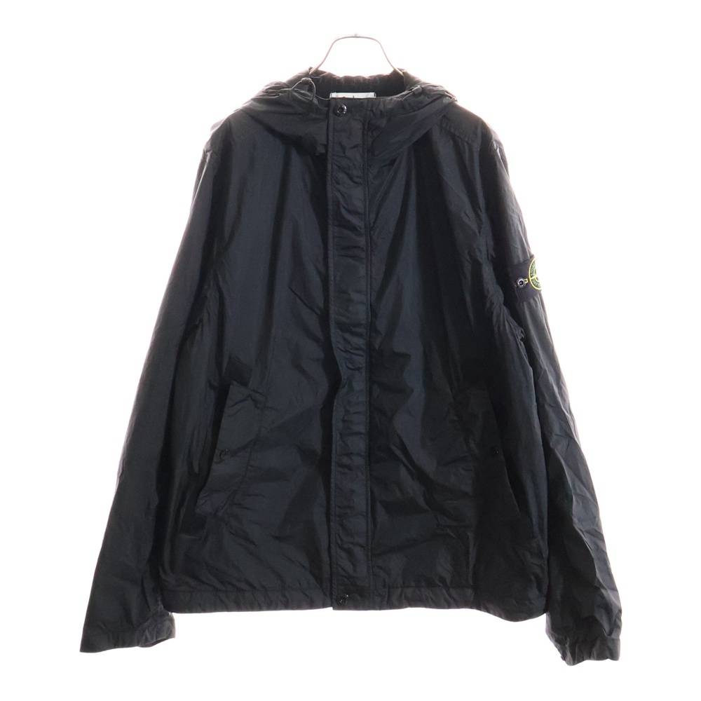 STONE ISLAND ストーンアイランド 25SS CRINKLE REPS R-NY クリンクル レップ ナイロンジャケット ブラック K1S154100092 S0A23拍卖
