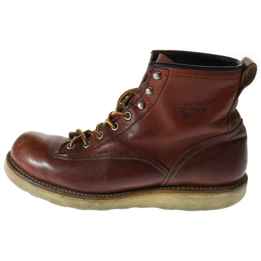 RED WING レッド ウイング LINEMAN BOOTS 2907 ラインマン ワークブーツ ブラウン拍卖
