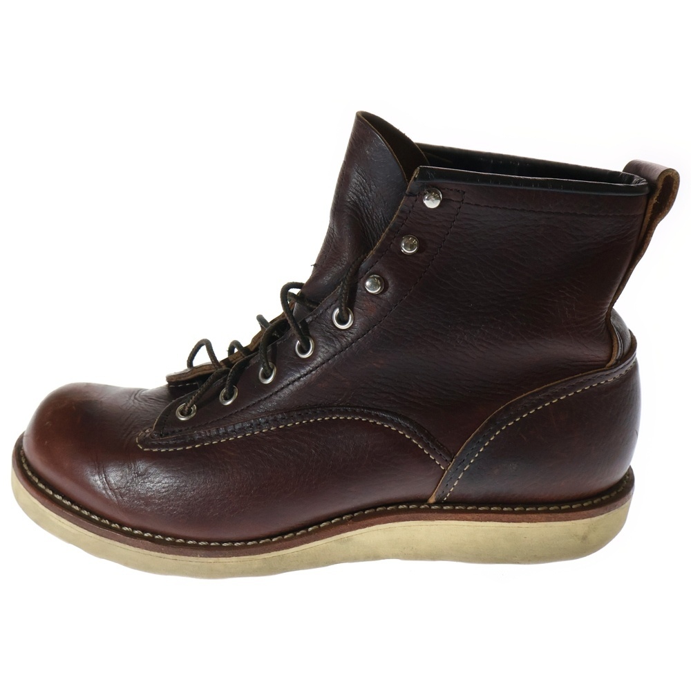 RED WING レッド ウイング LINEMAN BOOTS 2906 ラインマン ワークブーツ ブラウン拍卖