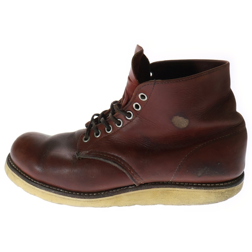 RED WING レッド ウイング 90s CLASSIC ROUND TOE 6INCH 8166 半円犬タグ クラシックラウンドトゥ ブーツ ブラウン拍卖