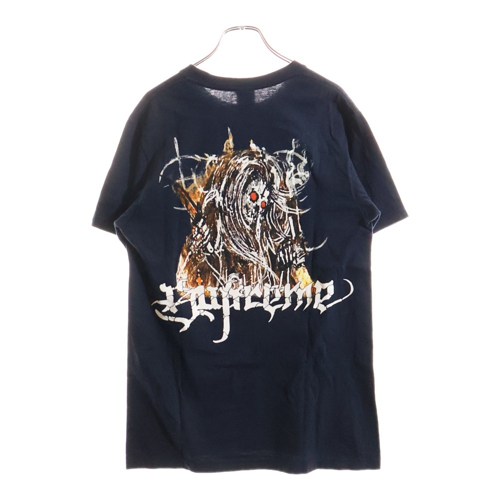 SUPREME シュプリーム 24AW Satan Tee サタン プリント 半袖Tシャツ カットソー ネイビー拍卖