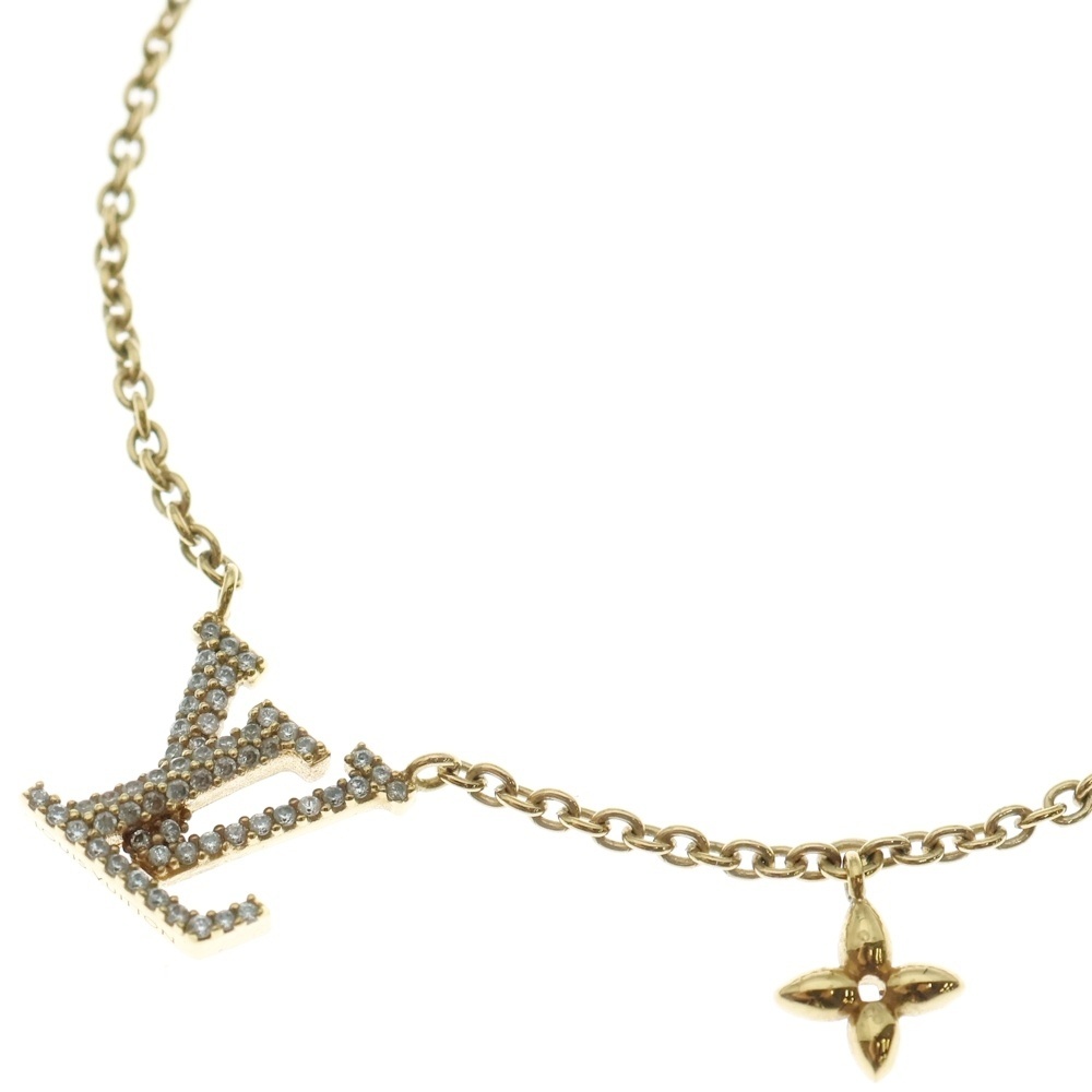 LOUIS VUITTON ルイヴィトン コリエ LVアイコニック イニシャル チャーム ネックレス ゴールド M00596拍卖