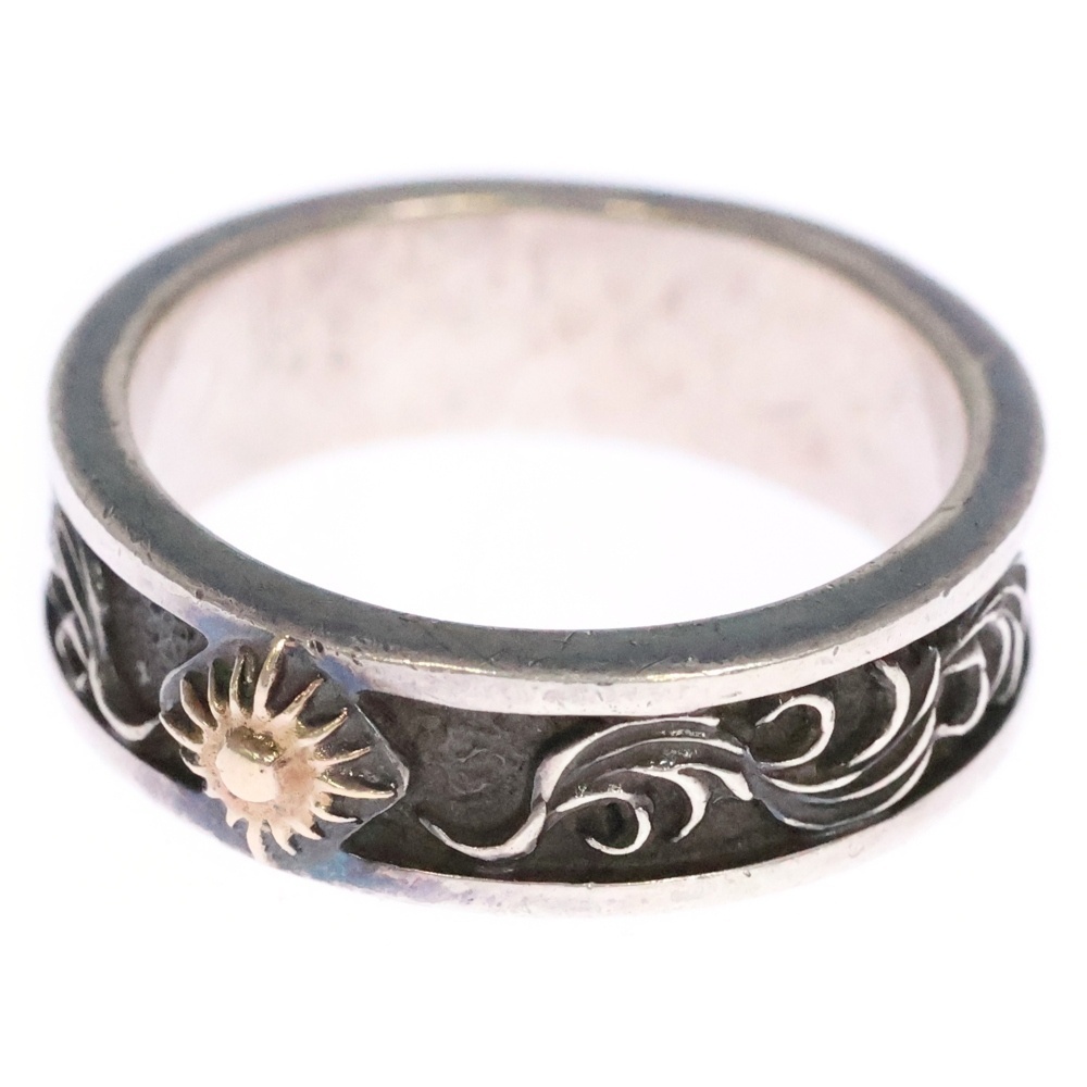 ARIZONA FREEDOM アリゾナフリーダム K18 太陽神 唐草リング シルバー拍卖