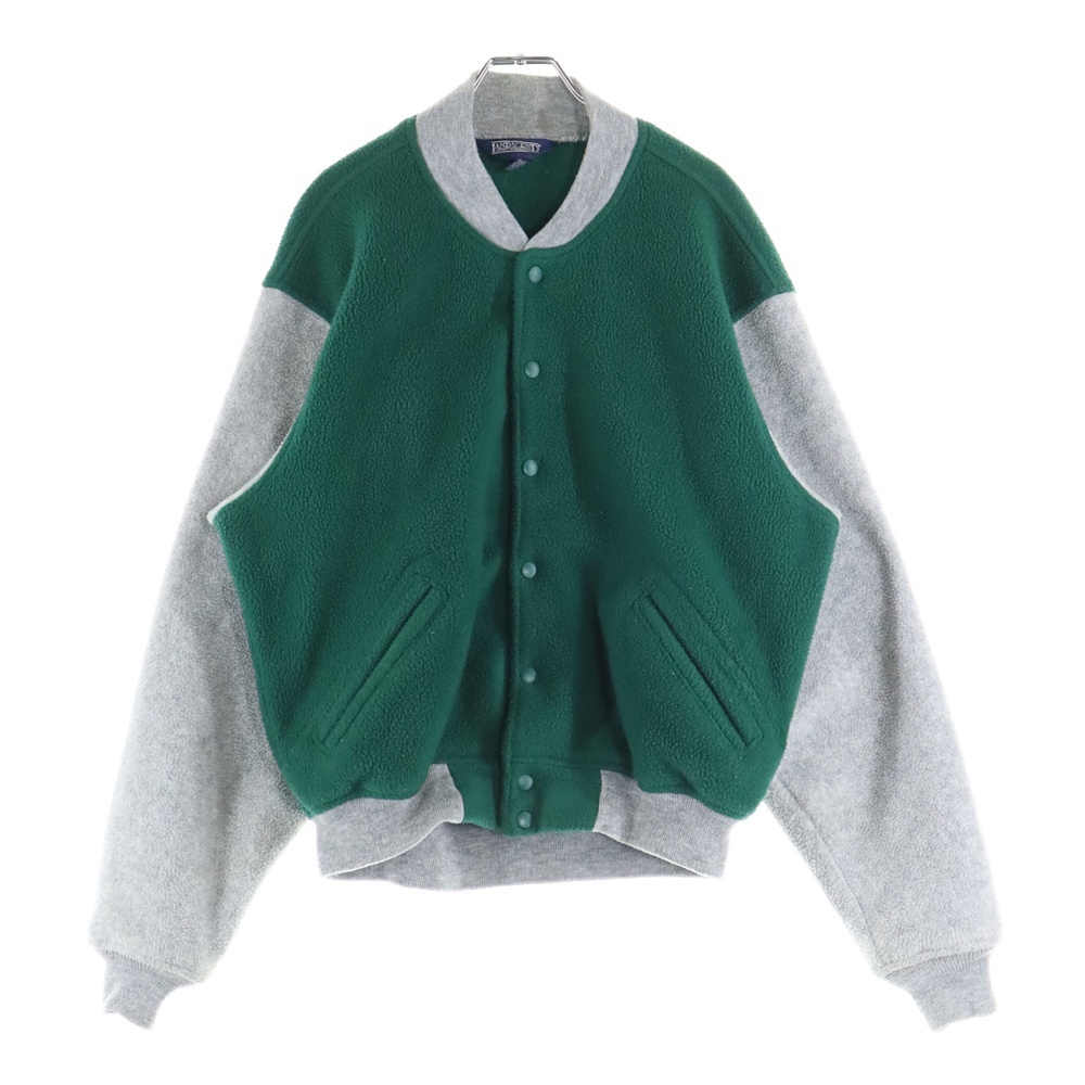 VINTAGE ヴィンテージ 90s LANDS AND FLEECE JACKET ランズエンド フリースジャケット グリーン/グレー拍卖