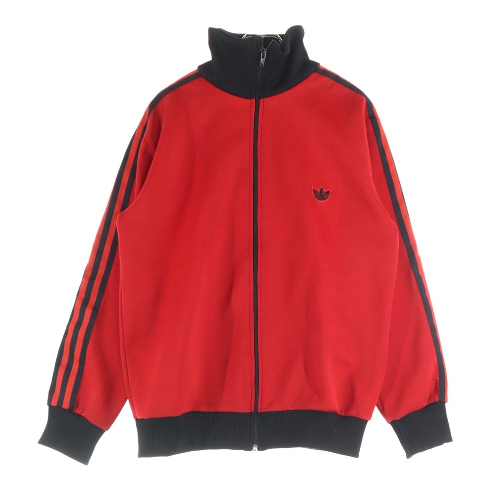 adidas アディダス 60s トラックジャケット ハイネック 西ドイツ製 レッド/ブラック拍卖