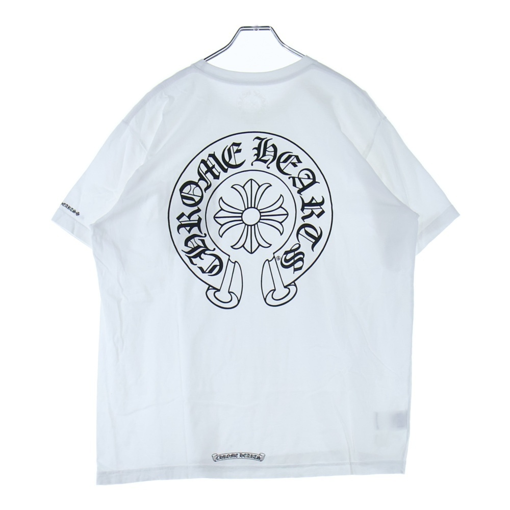 CHROME HEARTS クロムハーツ Horseshoe Tee ホースシューロゴ 半袖Tシャツ ホワイト拍卖
