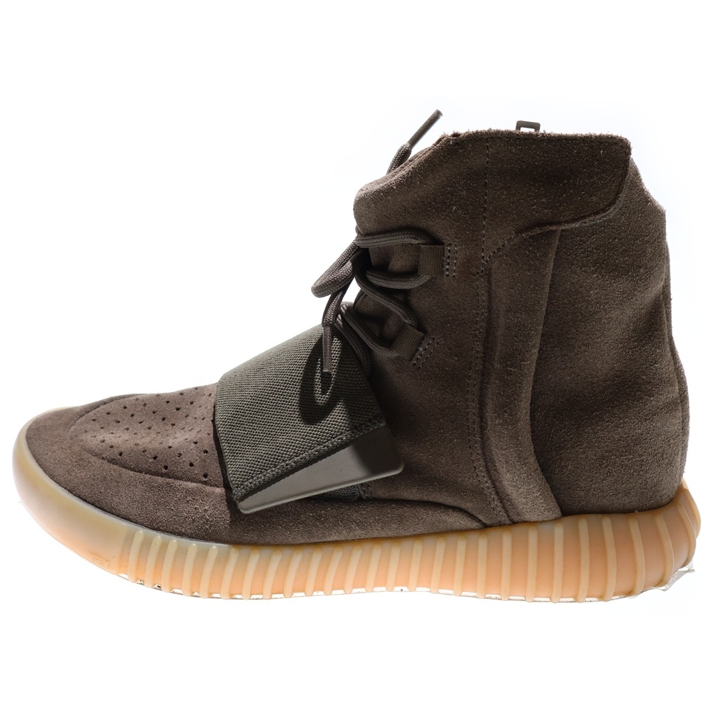 アディダス YEEZY BOOST 750 LIGHT BROWN GUM CHOCOLATE イージーブースト750 チョコレート ハイカットスニーカー US8.5/26.5cm BY2456拍卖