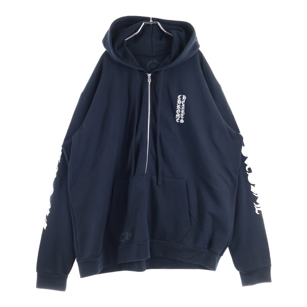 CHROME HEARTS クロムハーツ SWTSHRT HD ZIP アームロゴプリントジップアップパーカー拍卖