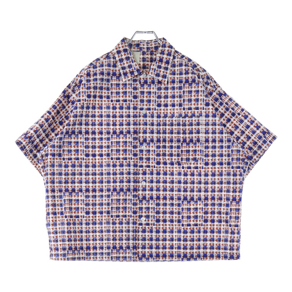 N.HOOLYWOOD エヌハリウッド 18SS 5B 総柄 胸ポケット レギュラーカラー 半袖シャツ マルチ 181-SH21-027拍卖