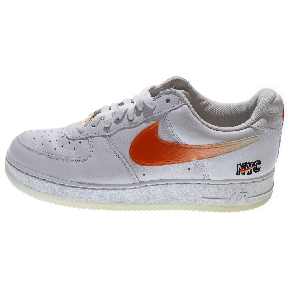 ナイキ ×KITH NYC 2020 AIR FORCE 1 LOW WHITE キス ニューヨーク 2020 エアフォース1 ローカットスニーカー US10/28cm CZ7928-100拍卖