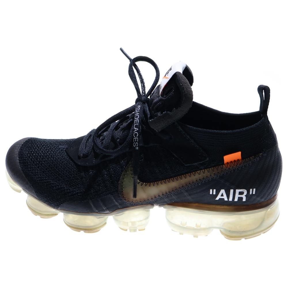 ナイキ ×OFF-WHITE AIR VAPORMAX FLYKNIT オフホワイト エア ヴェイパーマックス フライニット ローカットスニーカー US8/26cm AA3831-002拍卖