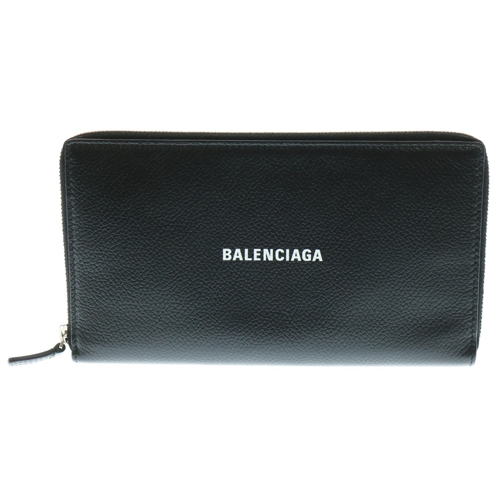 BALENCIAGA バレンシアガ キャッシュ コンチネンタル ラウンドファスナー ウォレット 長財布 ブラック 594317拍卖