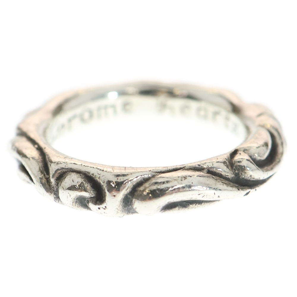 CHROME HEARTS クロムハーツ SCRL BAND スクロールバンド リング シルバー BCA351拍卖
