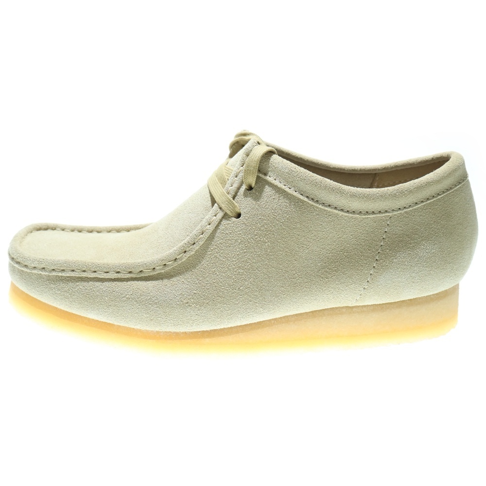Clarks クラークス WALLABEE MAPLE SUEDE ワラビー メープルスエード ローカットスニーカー カーキ US10/28cm 61548388拍卖