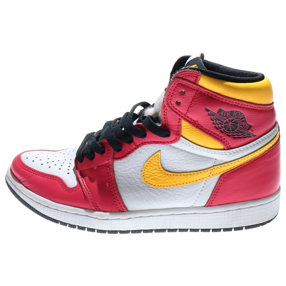 ナイキ AIR JORDAN 1 RETRO HIGH OG LIGHT FUSION RED エアジョーダン1 ライトフュージョン ハイカットスニーカー US9/27cm 555088-603拍卖