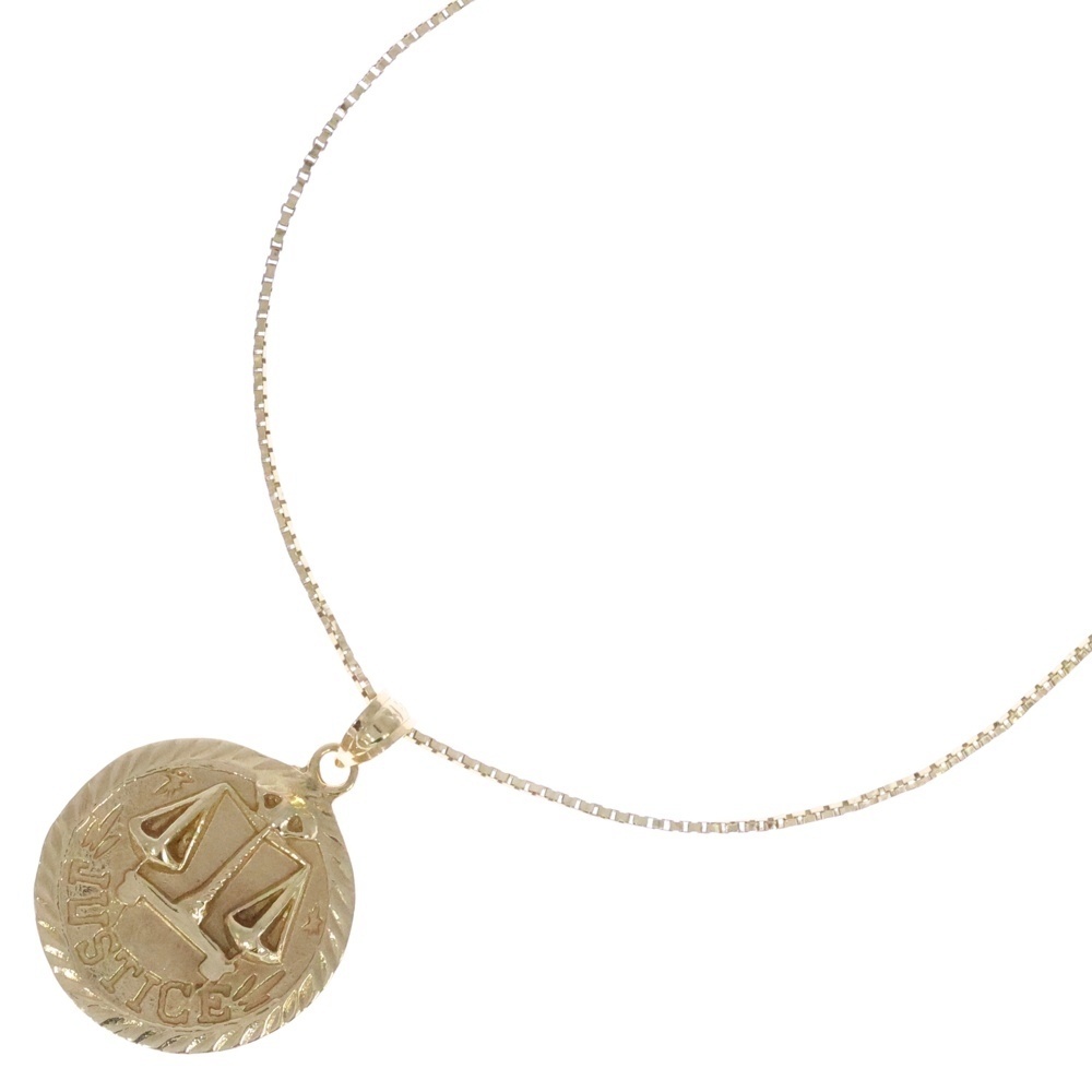 SUPREME シュプリーム 18SS 14K Justice Gold Pendant ジャスティス ゴールド ペンダント ネックレス ゴールド拍卖