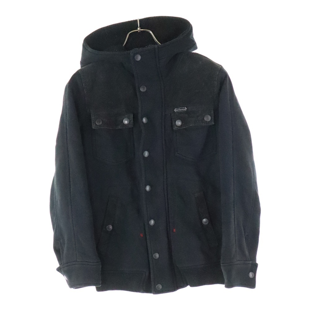 DIESEL ディーゼル コーデュロイ切り替え ジップアップジャケット フーディー ブラック拍卖