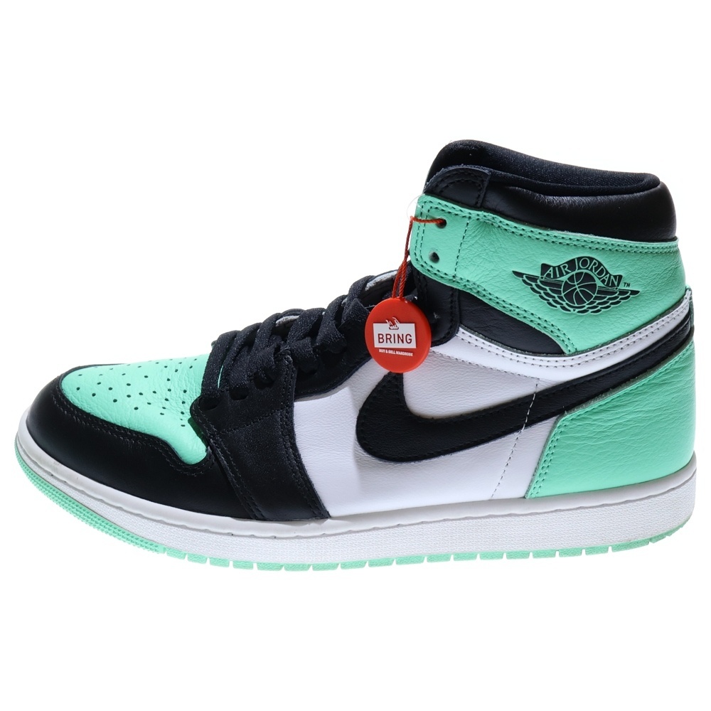 ナイキ AIR JORDAN 1 HIGH OG Green Glow DZ5485-130 エア ジョーダン 1 ハイ グリーンハイカットスニーカー ライトグリーン US11/29cm拍卖