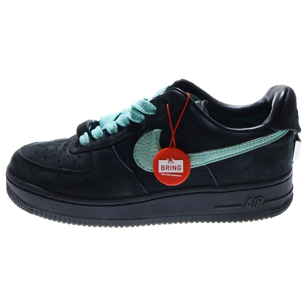 ナイキ ×TIFFANY&CO AIR FORCE 1 LOW ティファニー エアフォース1 ローカットスニーカー US5.5/24cm ブラック/ライトブルー DZ1382-001拍卖