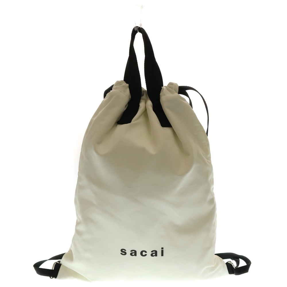 Sacai サカイ 22SS Reversible Knappsack リバーシブルナップサック バンダナ総柄トートバッグ 巾着 レッド/ホワイト拍卖