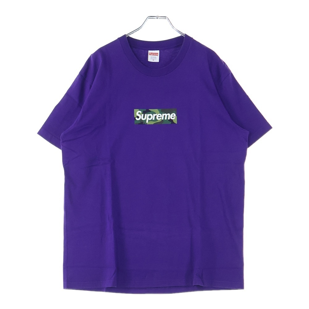 SUPREME シュプリーム 23AW Box Logo Tee ボックスロゴ クルーネック半袖tシャツ パープル拍卖