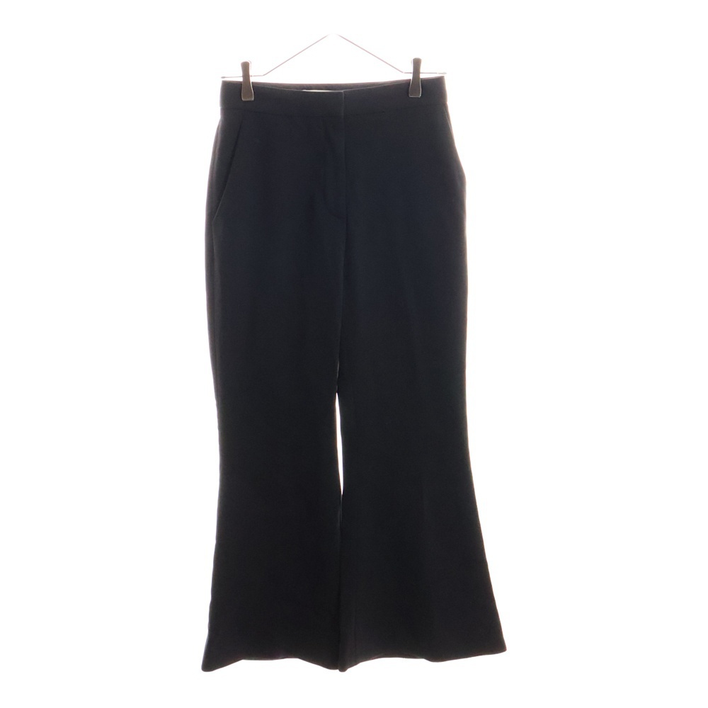 STELLA McCARTNEY ステラマッカートニー ウール ギャバジン フレア スラックス パンツ トラウザー レディース ブラック拍卖