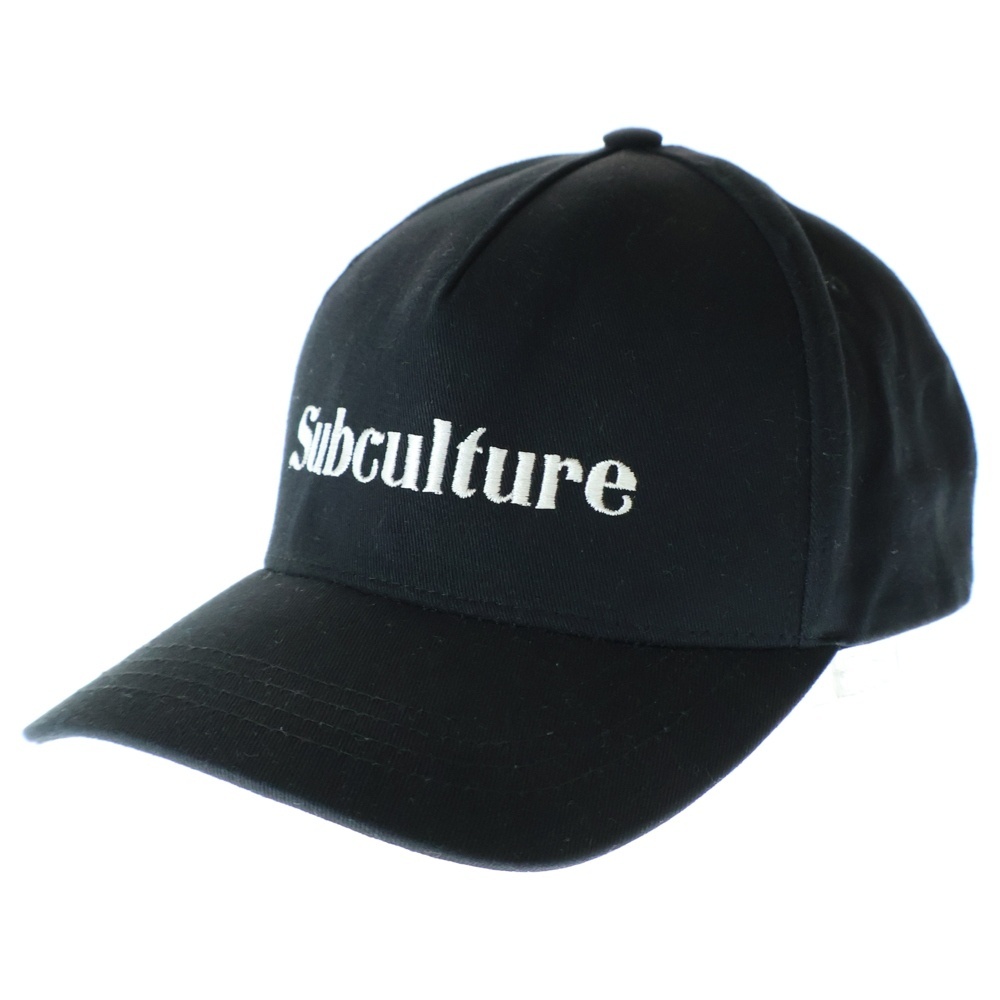 SUBCULTURE サブカルチャー 6Panel Logo Cap フロントロゴ キャップ 帽子 ブラック拍卖