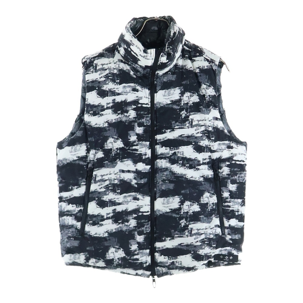TATRAS タトラス 20AW GORO Down Vest MTAT20A4712‐D ゴロ カモ 迷彩 リバーピーブル ダウンベスト ブラック/ホワイト拍卖
