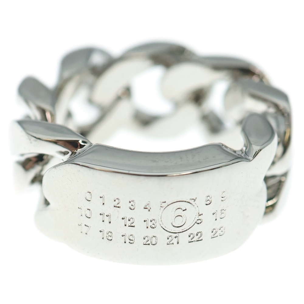 MM6 Maison Margiela エムエムシックスメゾンマルジェラ Minimal Logo 3mm Ring ミニマルロゴ リング シルバー拍卖