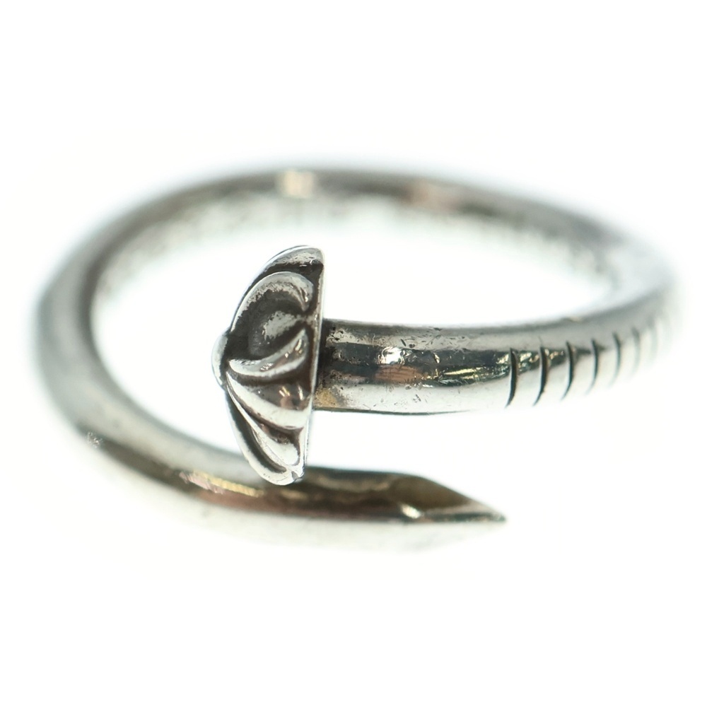 CHROME HEARTS クロムハーツ NAIL CRSBALL ネイル クロスボール リング シルバー BCA349拍卖