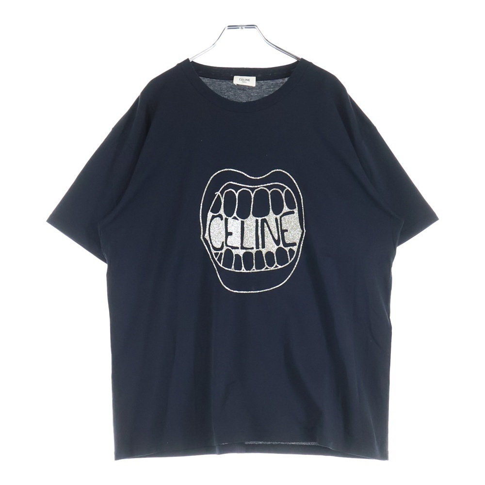 CELINE セリーヌ 21SS MIYASHITA PARK POP UP STORE限定 ミヤシタパークストアー限定 プリント 半袖Tシャツ カットソー ブラック 2X675501F拍卖