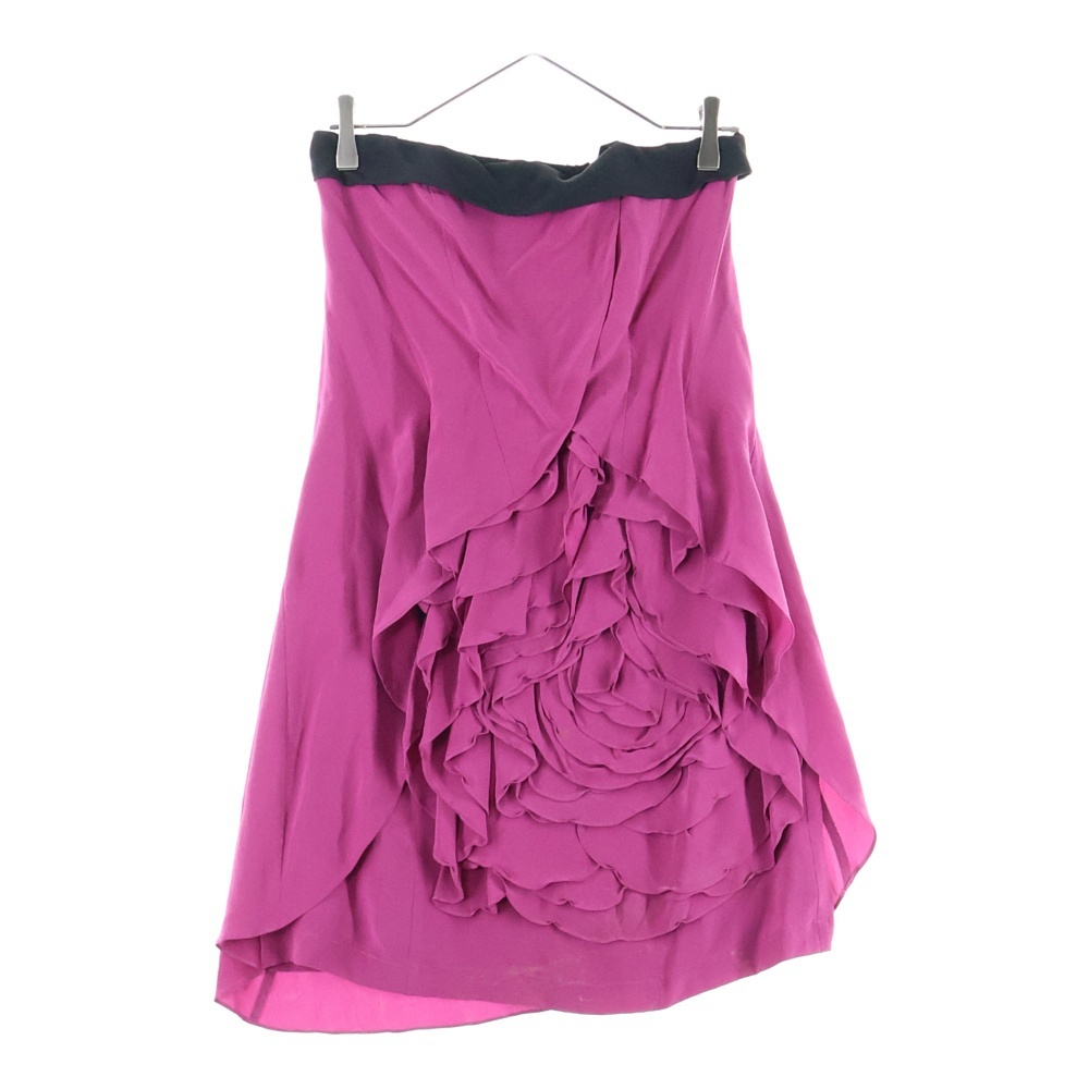 DIAGRAM ダイアグラム フリル ティアードデザイン キャミソール ドレス ワンピース パープル/ブラック レディース拍卖