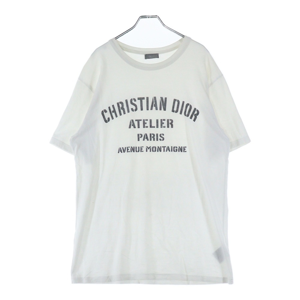 Christian Dior クリスチャンディオール 21SS ATELIERロゴ 半袖Tシャツ カットソー ホワイト 043J615A0589拍卖