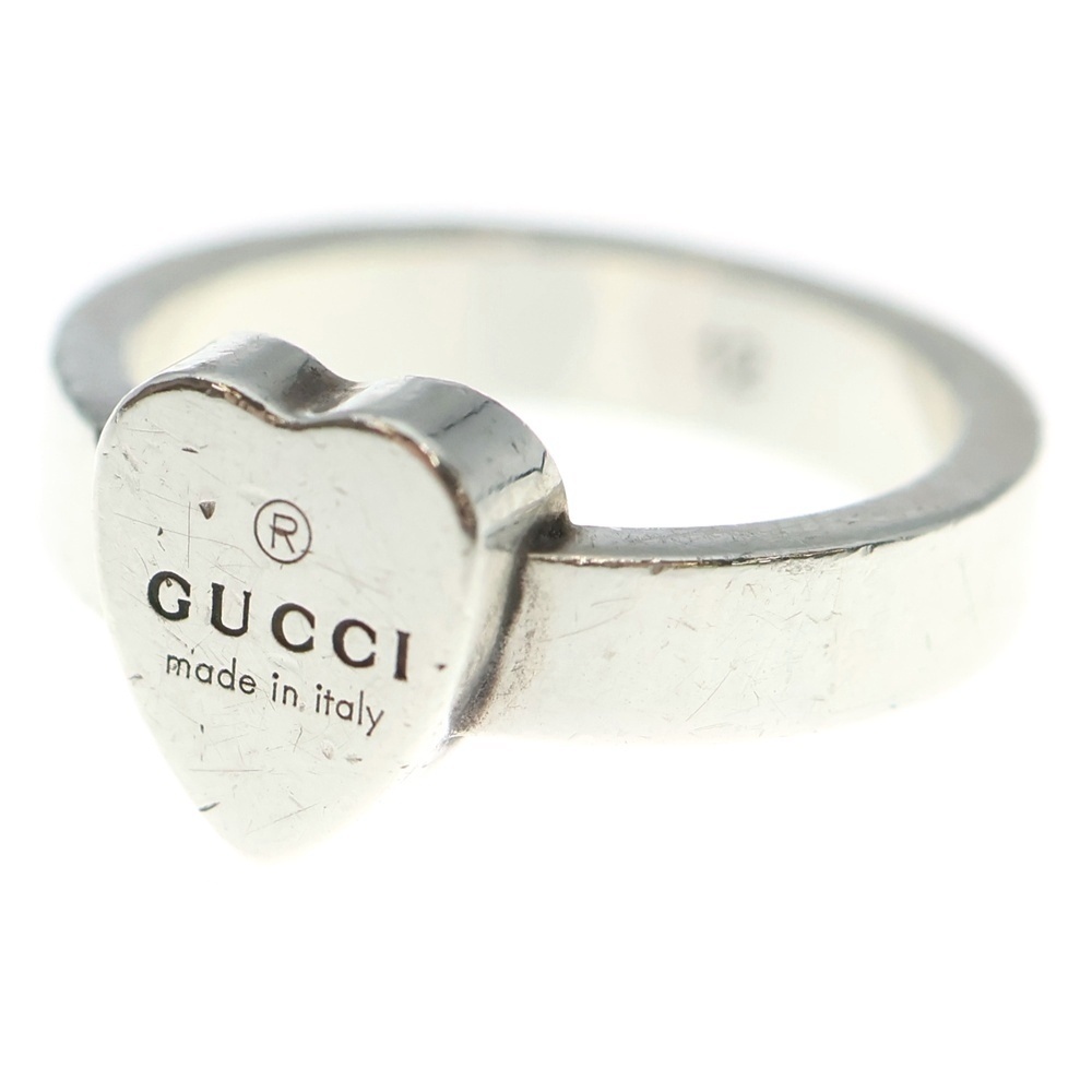 GUCCI グッチ HEART RING ハートリング シルバー拍卖