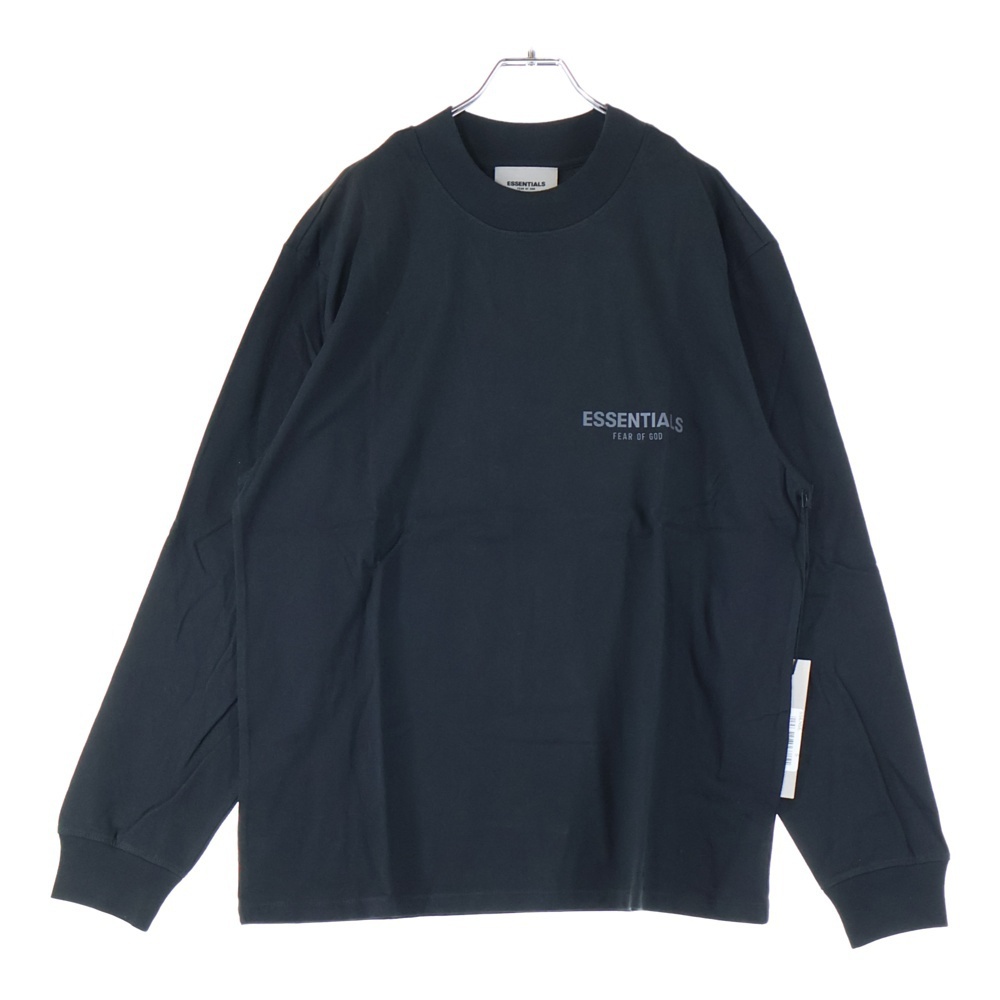 エッセンシャル フィアオブゴッド Long-Sleeve Tee Black ロング スリーブ ブラック ロゴプリント 長袖Tシャツ カットソー 125SU212080F拍卖