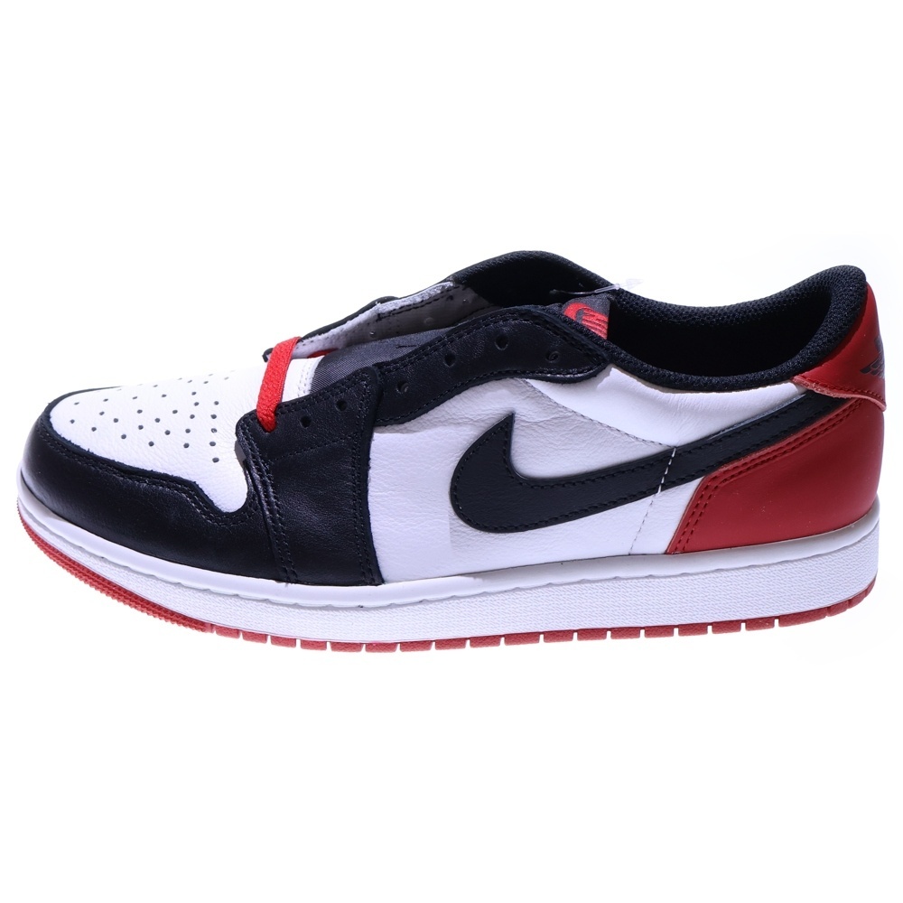 ナイキ AIR JORDAN 1 RETRO LOW OG BLACK TOE エアジョーダン レトロ ブラックトゥ ローカットスニーカー US9/27cm CZ0790-106拍卖