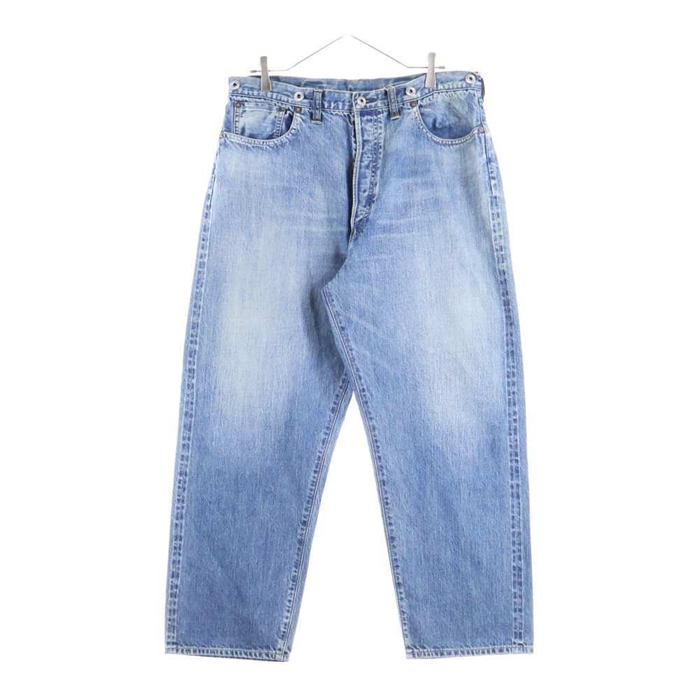 A.PRESSE アプレッセ No.22 Washed Wide Denim Pants ウォッシュ加工 ストレートデニムパンツ インディゴ AP-4003拍卖