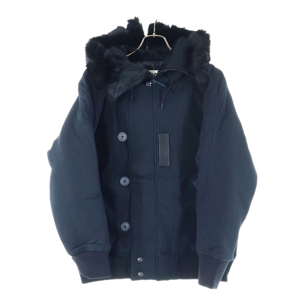 SCHOTT ショット ラピッドファー フルジップフード付き ジップアップ ジャケット ブラック M53154拍卖