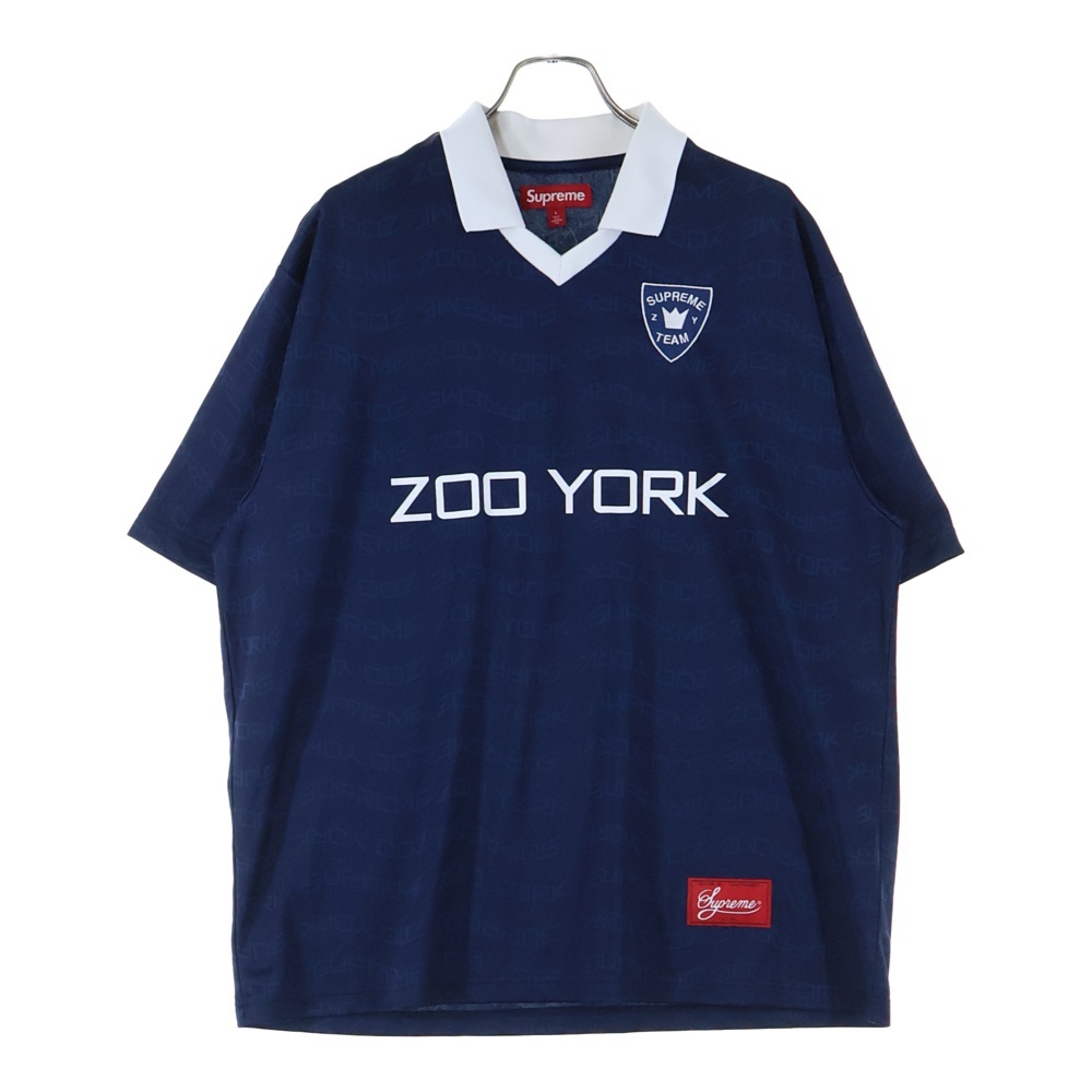 SUPREME シュプリーム 25SS Zoo York Soccer Jeysey ズーヨーク サッカージャージー 半袖Tシャツ カットソー ネイビー拍卖