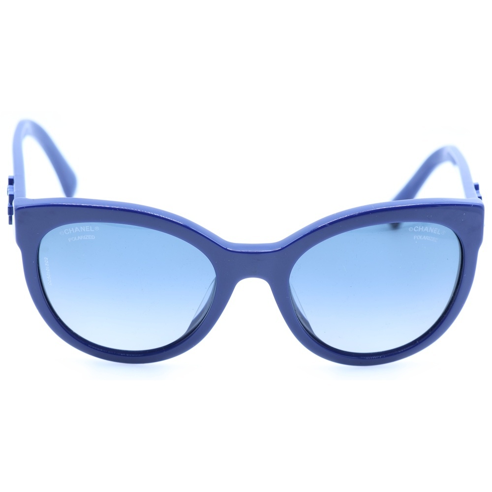 CHANEL シャネル ココマークテンプル カラーレンズサングラス アイウェア ブルー 5315-A拍卖