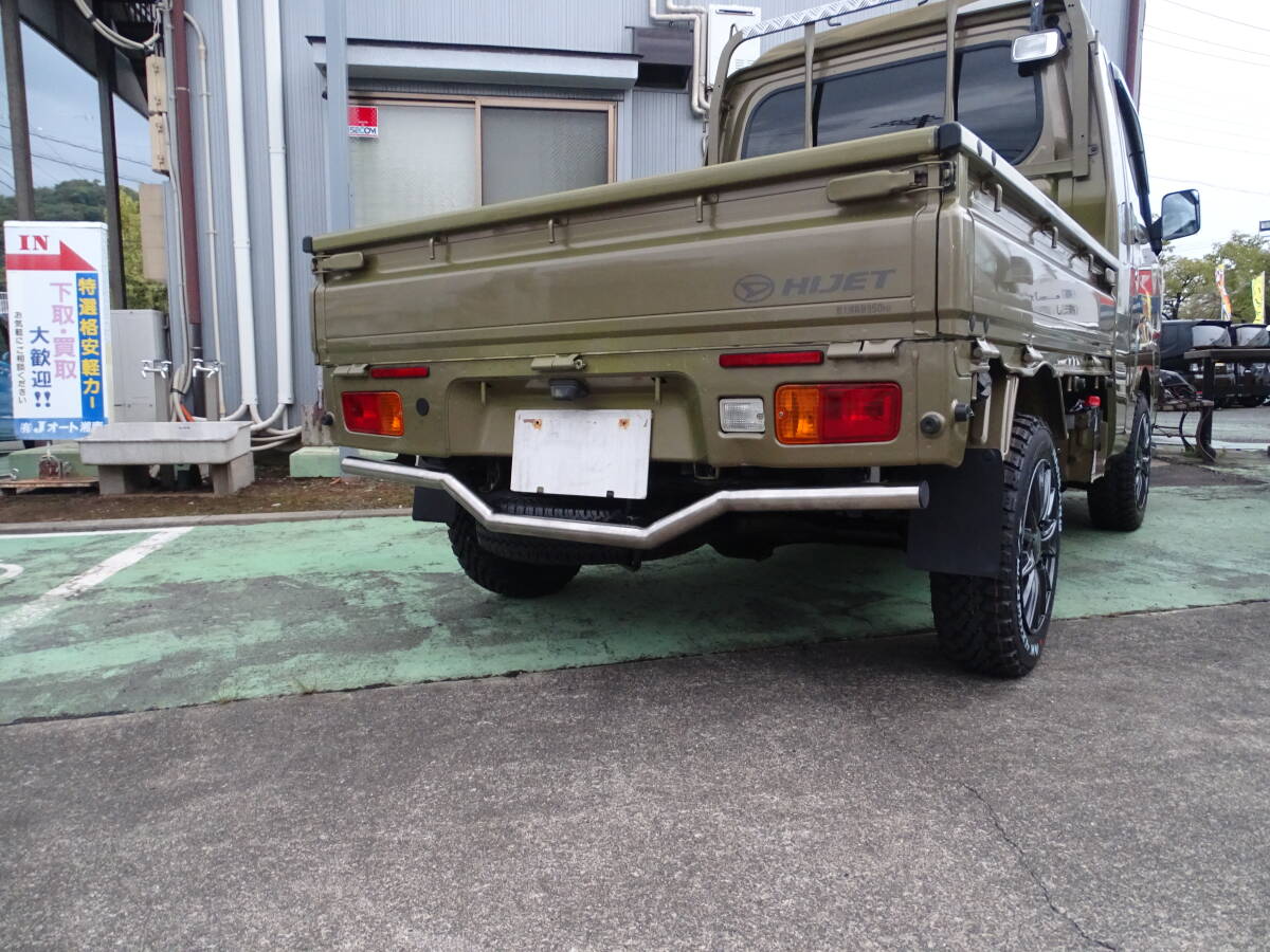 装着方法動画付き ハイゼット ジャンボ S500 S510P 前期 後期共通 ステンレス リアバンパーガー パイプ クロカン ピックアップ アゲトラに拍卖