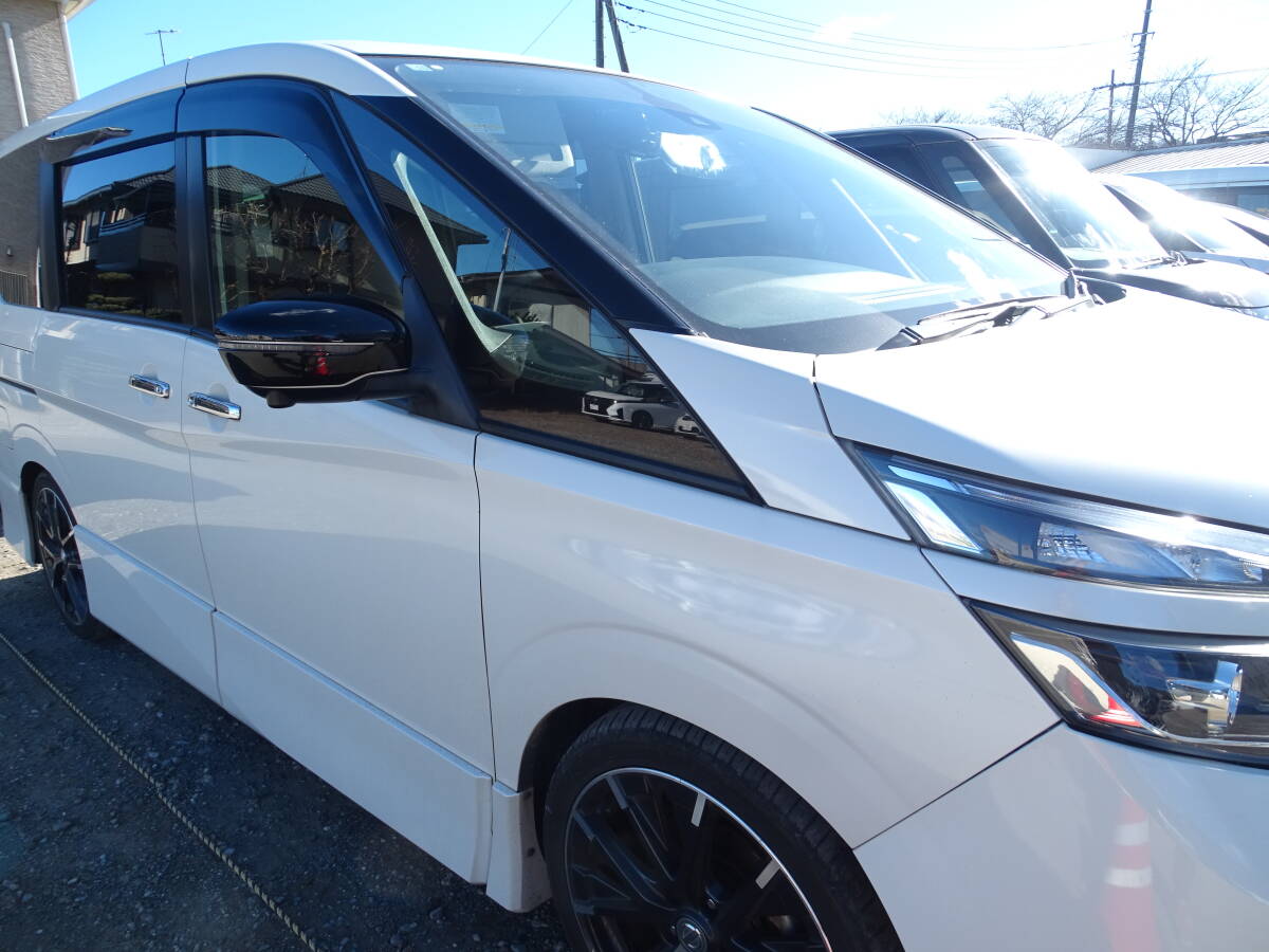 商品製造工場紹介動画付 日産 セレナ C27系 ドアミラーカバー 艶あり光沢 黒 全車適合 かんたん貼り付 サイドビューイメージチェンジに!拍卖