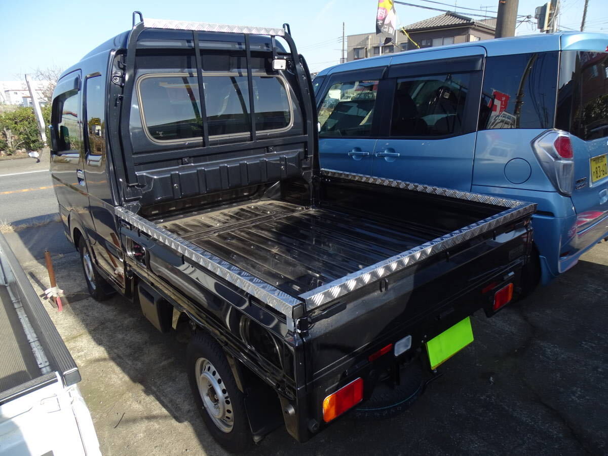 送料無料 ステンレス アオリカバーあおり スズキ スーパーキャリィ キャリーDA16T系 縞 シマ模様 左右+最後尾 上部3点 純正アオリ上装着拍卖