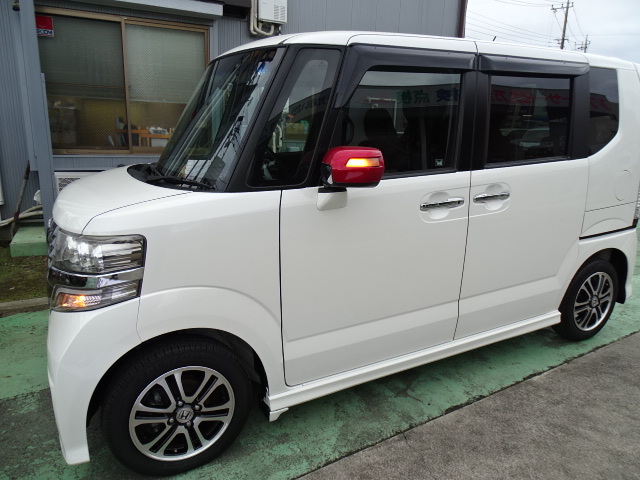 ホンダ N-BOX専用 JF1 JF2 シーケンシャル 流れるウィンカーブロンズブラック スモーク レッド 赤メタリック ドアミラーカバーセット拍卖